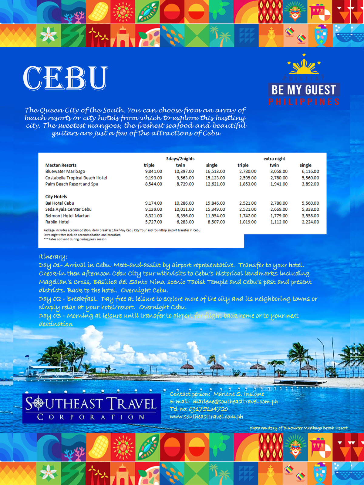 Cebu Tour Package for BBMG